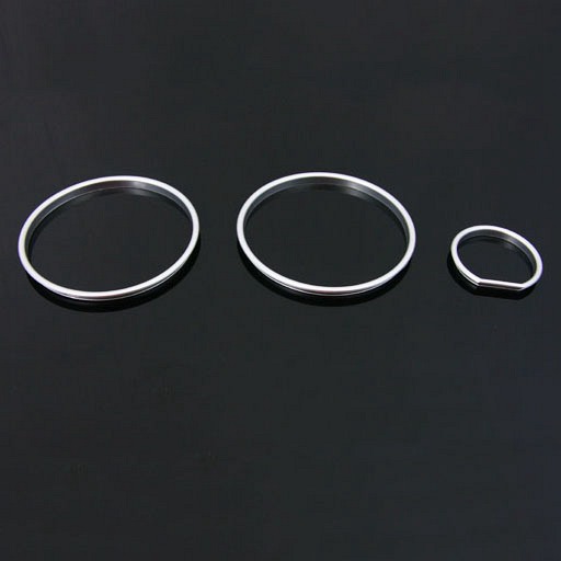 BMW E34 鍍鉻環-鍍銀