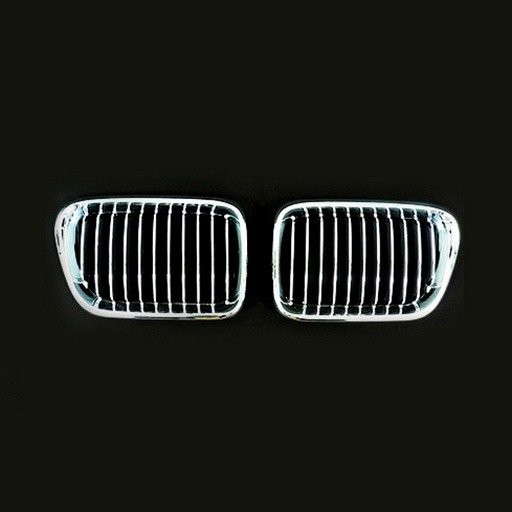 4400489M.jpg BMW E36 96-97 Chrome Silver Front Grille