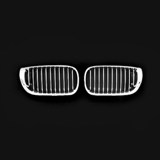 BMW E46 4D 02-05 電鍍銀鼻頭
