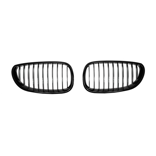 BMW E60 02~10 OEM Style Shiny Black Front Grille