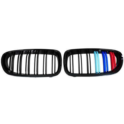 Front Grille For BMW F10 F11 M5 Style with M Logo Colors Matte Black