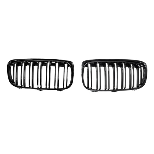 4411855B-SBK.jpg For BMW F45 M Double Salt Glossy Black Front Grille