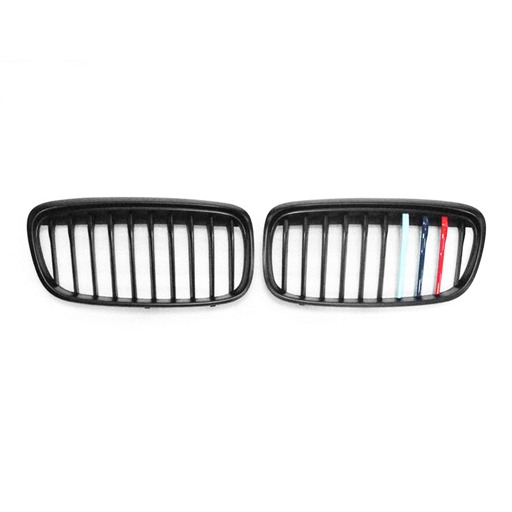 BMW F45 OE Style With M Logo Colors Matte Black Front Grille