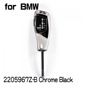 【none LED】Shift Knob for BMWE81/E82/E84/E87/E88/E89/E90/E91/E92/E93 . E63 (2004~06) / E64 (2004~06) . Z4 E85/E86, A/T, LHD, Chrome Black