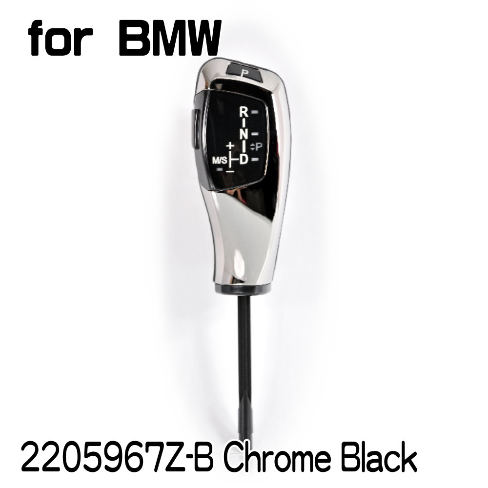For BMW E38/E39/E53(1999~03)【無LED】飛梭型排擋頭 A/T，左駕，電鍍
