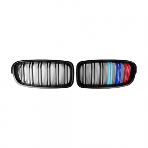 M3-Style Double Slats+Matte+Performance-Style Front Grille for BMW F30/F31/F35 (PreLCI、LCI)
