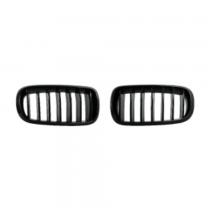 Single Slat+Shiny Black Front Grille for BMW X5(F15) X6(F16), ABS