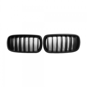 Single Slat+Matte Black Front Grille for BMW X5(F15) X6(F16), ABS