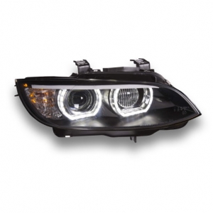 For BMW E92 pre-facelift 2006 2009 Angel Eyes DRL Headlight Assembly